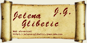 Jelena Glibetić vizit kartica